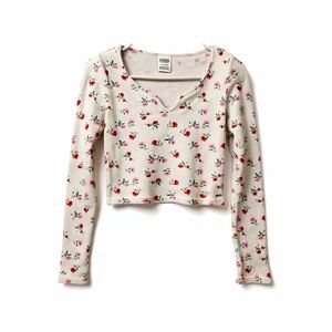PINK Victoria's Secret Floral Long Sleeve Top